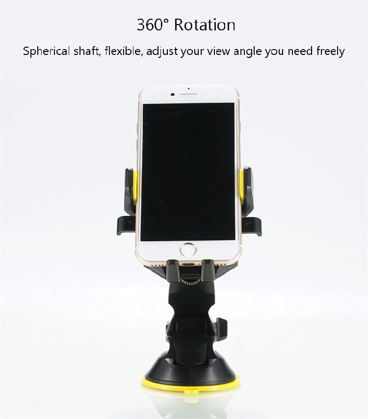 REMAX RM-C26 Car Dashboard Front Glass Desktop Suction Cup Phone Holder for Phone Under 6 inches