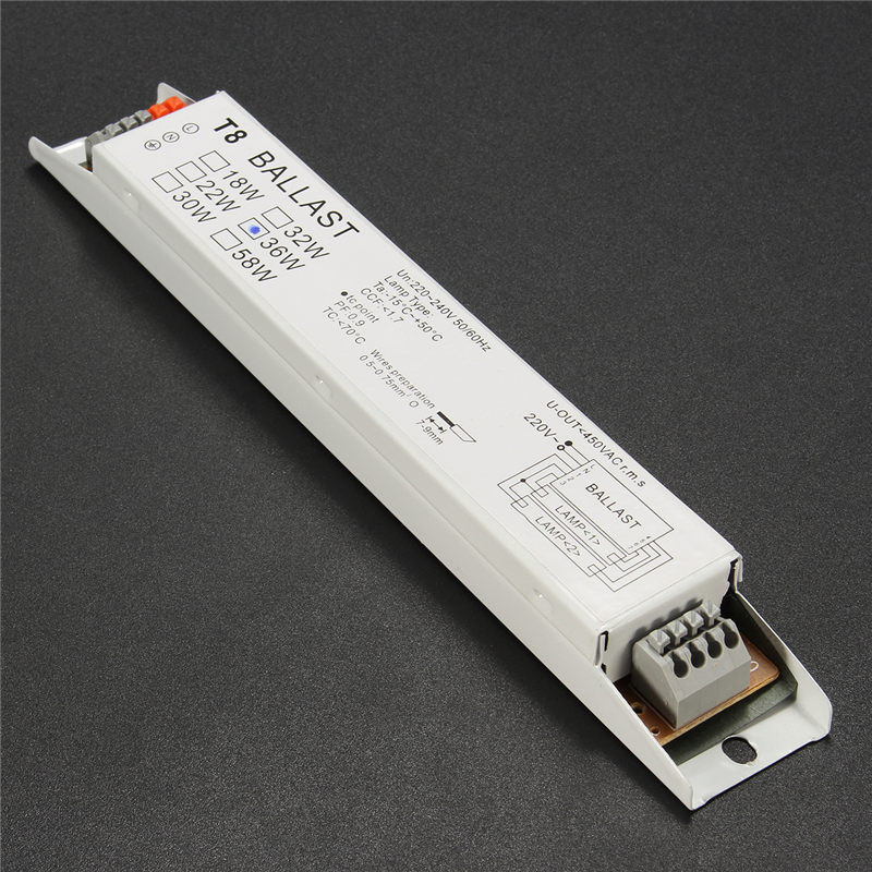 AC 220-240V 2x36W Wide Voltage T8 Electronic Ballast ...
