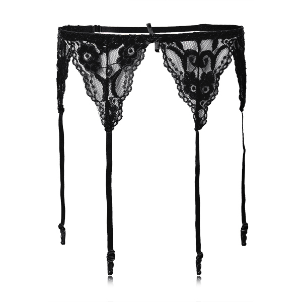 

3 Colors Sexy Lace Jacquard Perspective Garter Belt Lacy Elastic Intimate Wear Stocking Garter