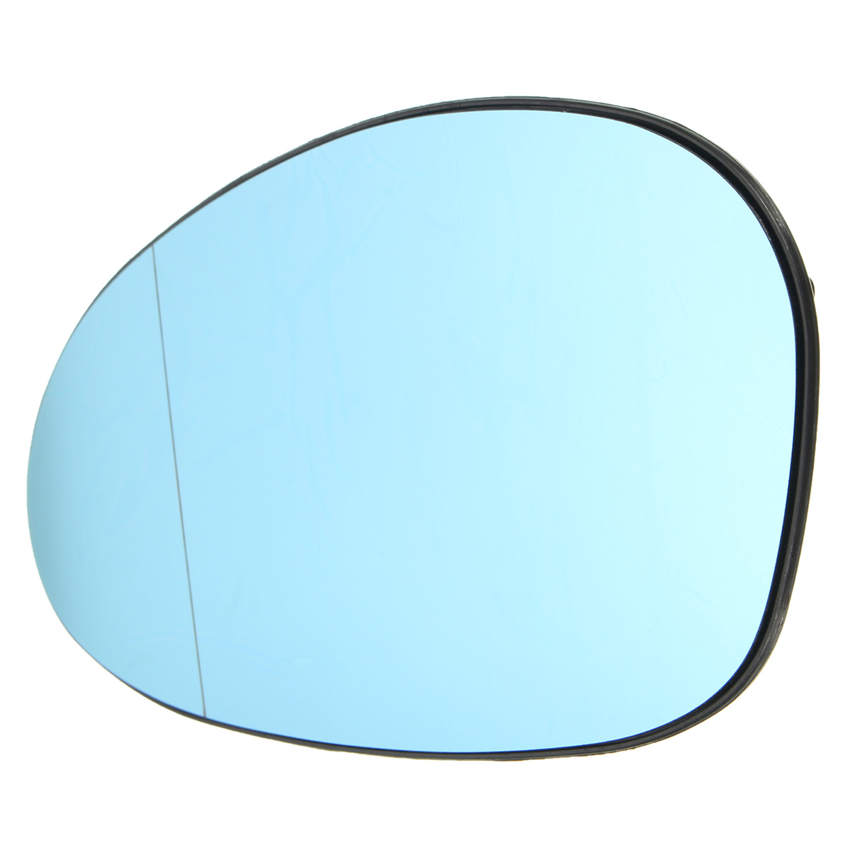 Right Pass Convex Blue Mirror Glass Lens w/Adhesive for 01-06 BMW M3