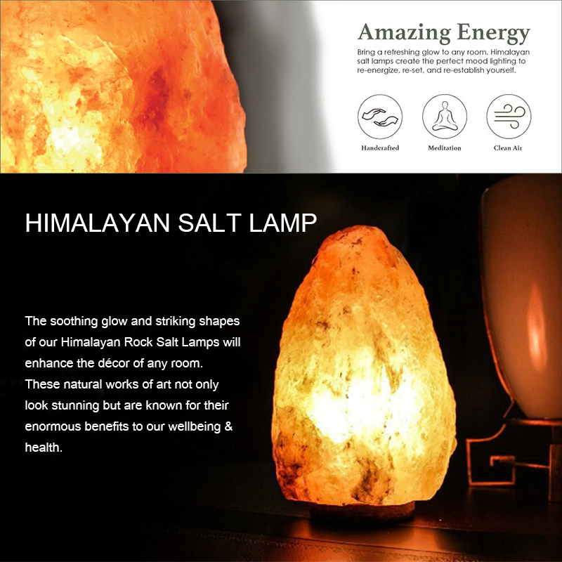 Rock Crystal Salt Lamp Table Night Light, How To Clean Himalayan Rock Salt Lamp
