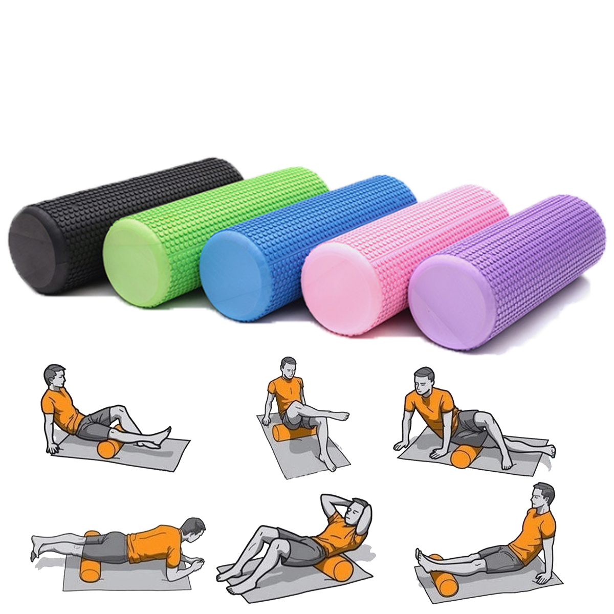 

Gym Exercise Fitness Floating Point EVA Yoga Foam Roller Physio Trigger Massage