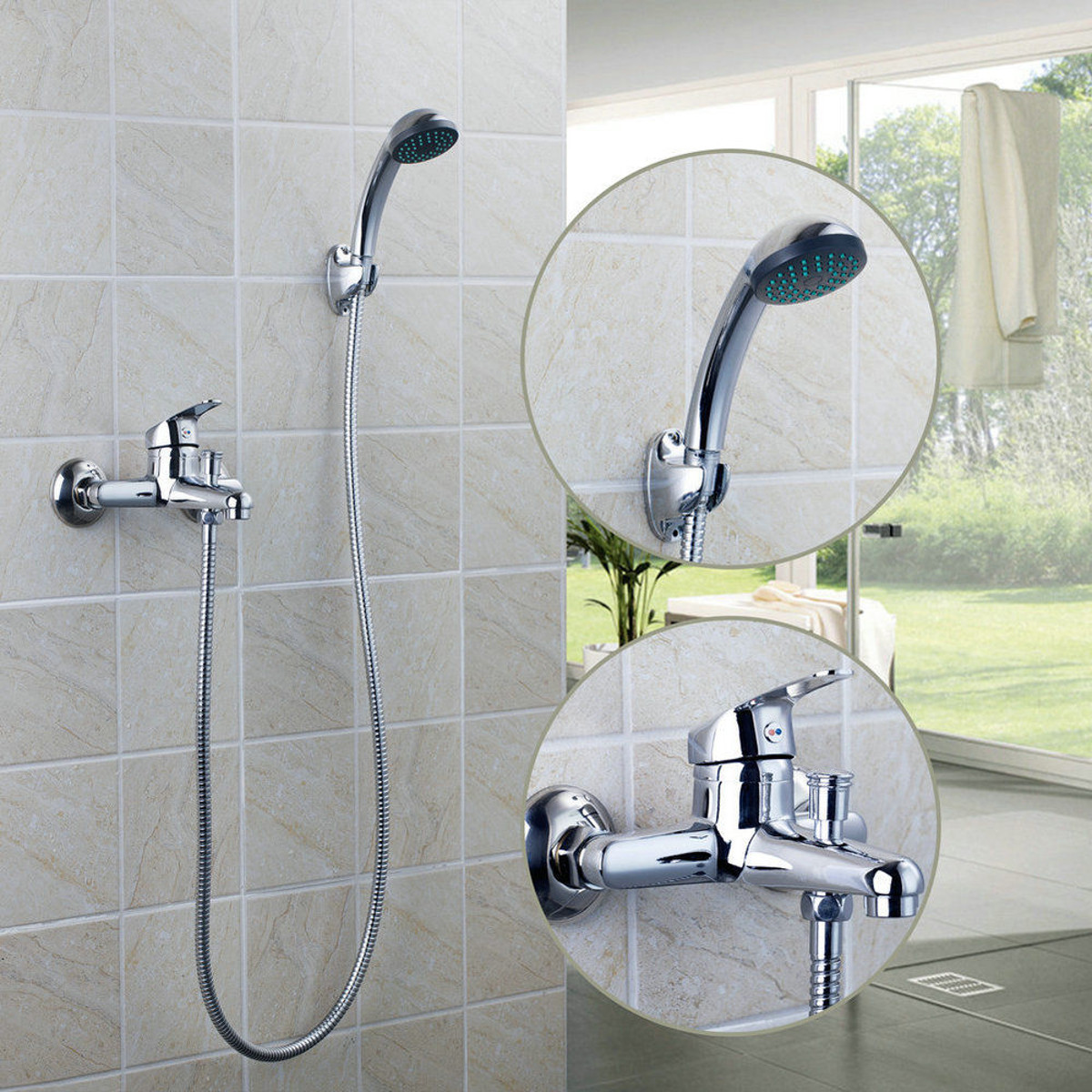 Chrome Wall Mounted Bathroom Bathtub, How To Change A Bathtub Shower Faucet