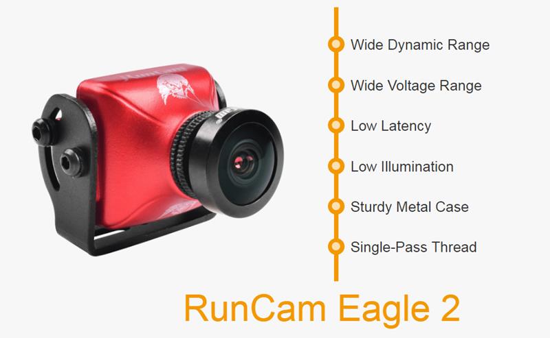 RunCam Eagle 2 800TVL CMOS 2.1mm/2.5mm 4:3/16:9 NTSC/PAL Switchable Super WDR FPV Camera Low Latency - Photo: 1