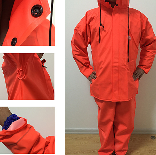 

Fishing Raincoat Wading Rain Coat Clothing Breathable Chest Waders Waterproof Plastic Cement Materi