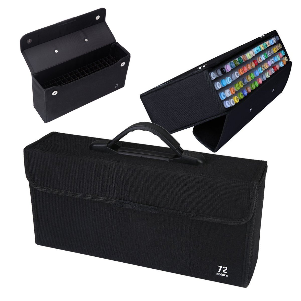 

72 Slots Art Sketch Marker Pens Carrying Storage Case Holders Portable Empty Box