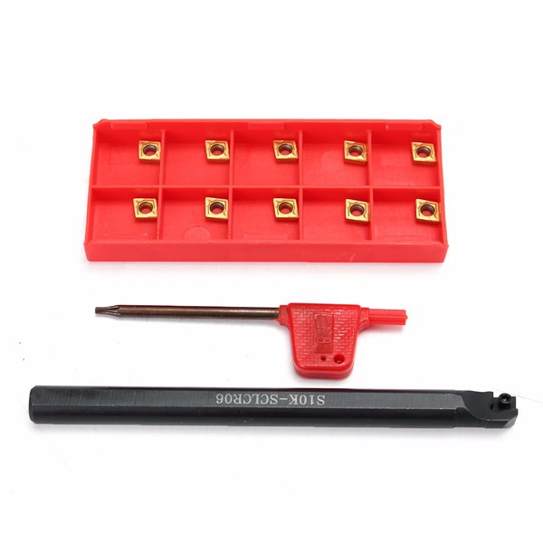 TS-C06K-SCLCR06 Carbide Boring Tools Holder Bar Wrench For CCMT06** Inserts 