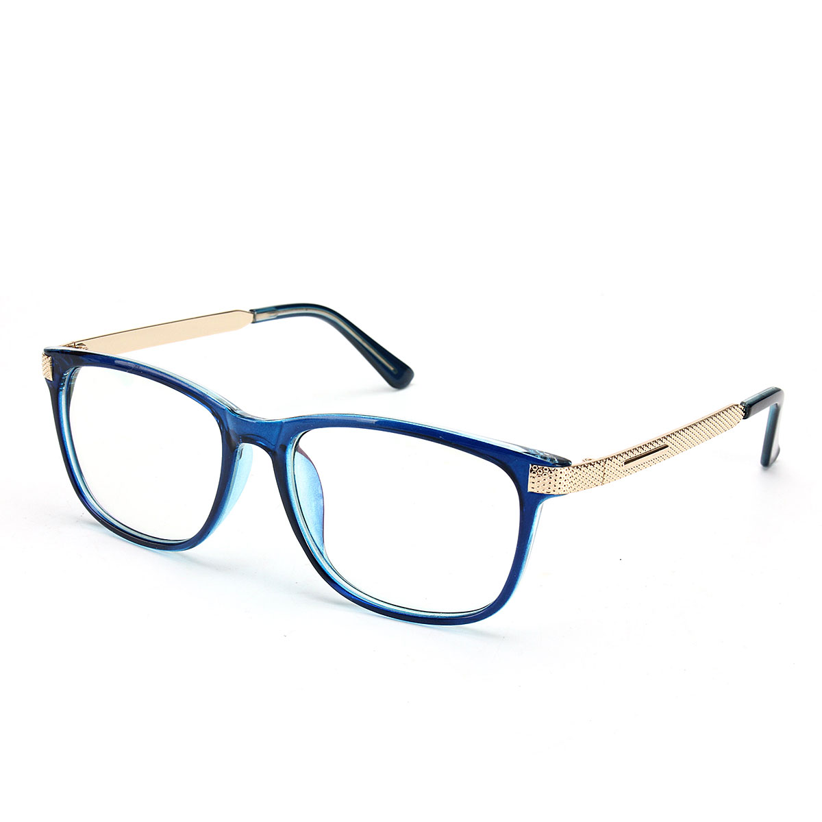 

Unisex Women Men Retro Eyeglass Frame Full-Rim Clear Lens Metal Plain Glasses