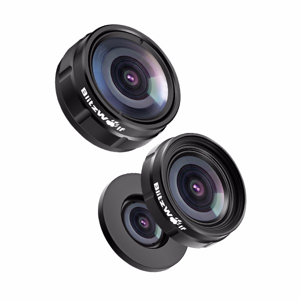 

BlitzWolf® BW-LS1 3 in 1 Camera Lens 230° Fisheye Lens 0.63X Wide Angle Lens 15X Macro Len with Clip