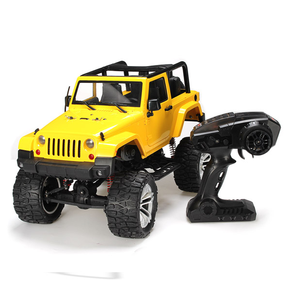 HG P406 1/10 2.4G 4WD RC Climbing Car 3 Channels Proportional Remote Control RC Jeep - Photo: 4