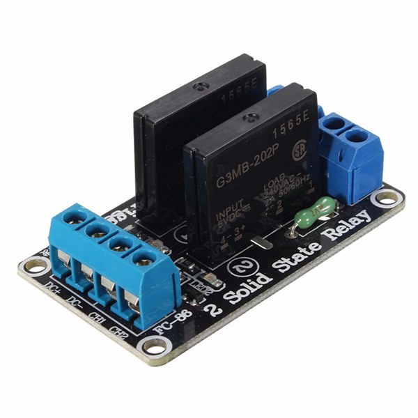 

5V 2 Channel G3MB-202P Solid State Relay Low level Trigger Module For Arduino