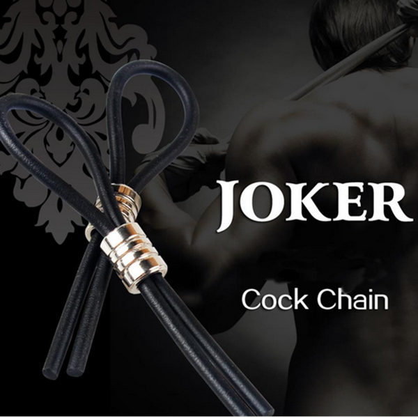 

JOKER Cock Chain Time Delay Adjustable Penis Rings Lock Sex Product For Men
