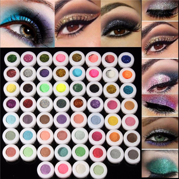 

48/60 Colors Glitter Matte Set Spangle Eye Shadow Powder Pigment Kit Makeup Cosmetic Party Show