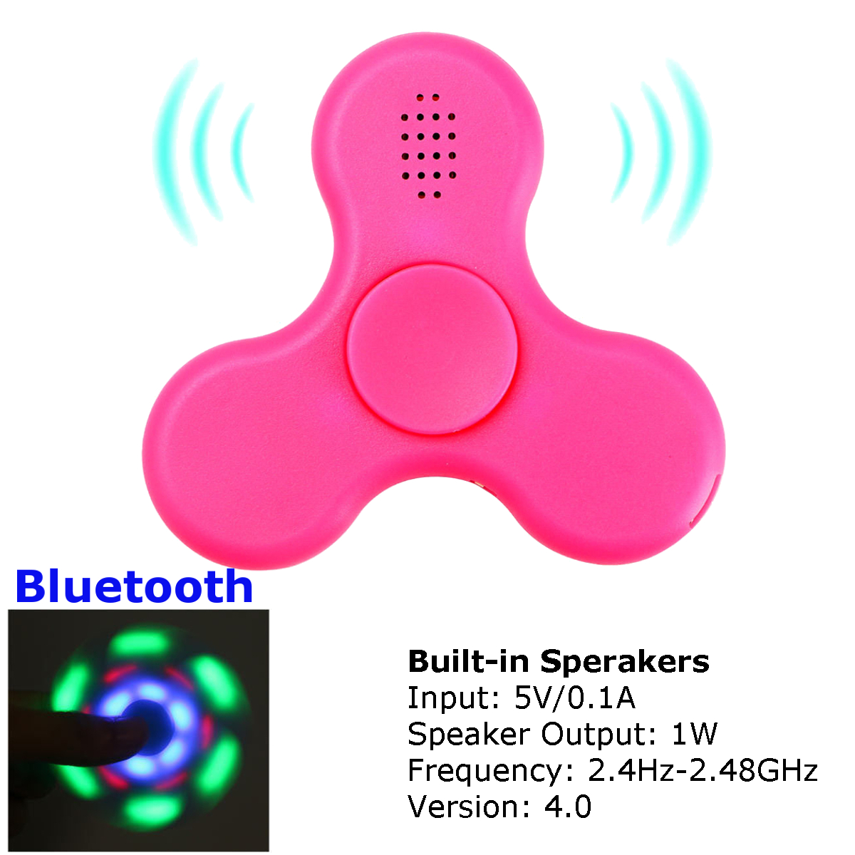 ECUBEE Bluetooth Music LED Hand Spinner