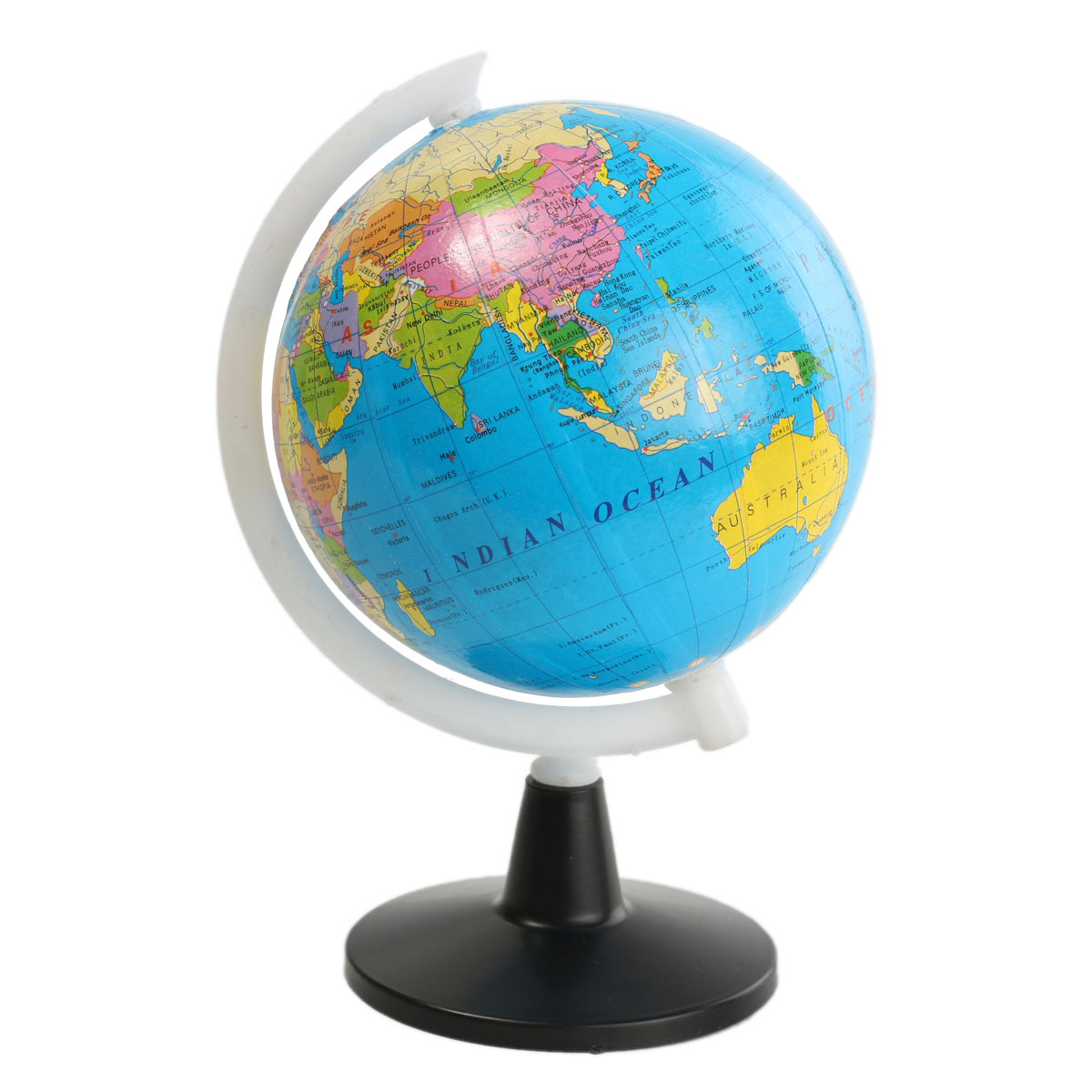 22cm Vintage Style Rotating Globe Swivel Map Earth Geography Atlas World Gift 