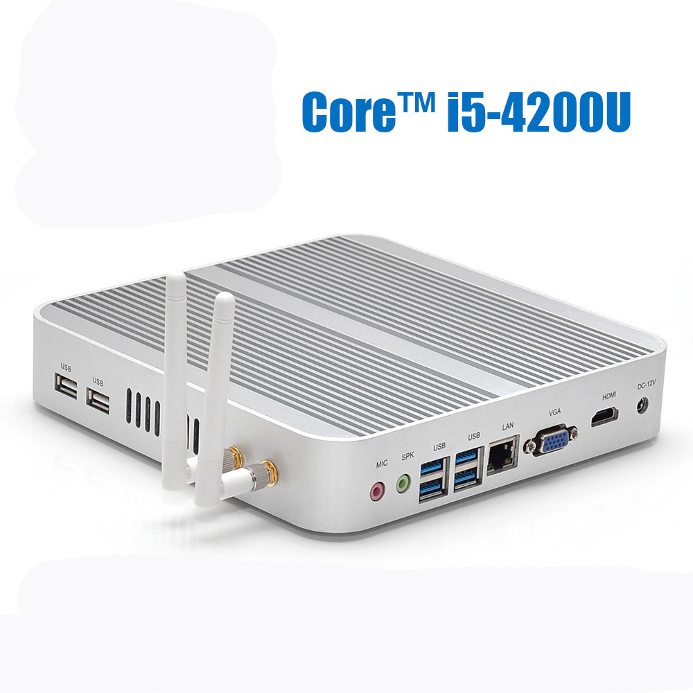 

Hystou FMP03 Core™ i5-4200U Barebone 4K Bluetooth 3.0 WIFI Gigabit LAN HDMI SATA VGA Fanless Mini PC