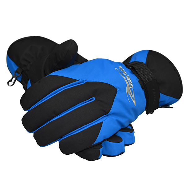 

Women Outdoor Waterproof Windproof Warm Ski Gloves--Gray Blue Red