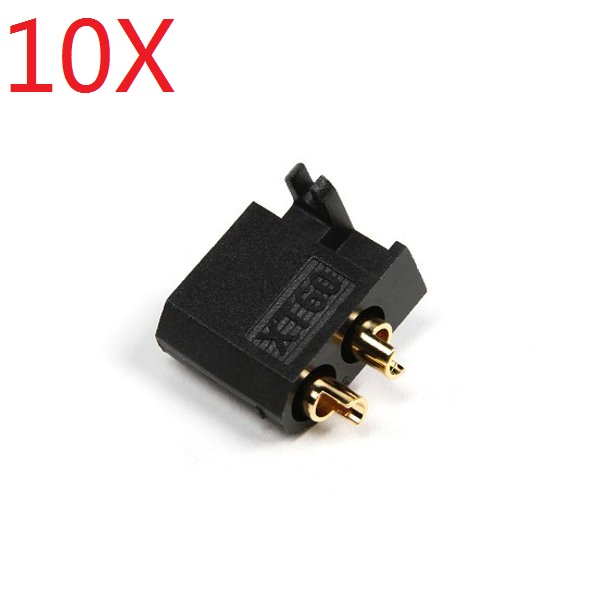 

10X Amass XT60C-M Plug Male XT60 Connector With Mounting Bracket Black