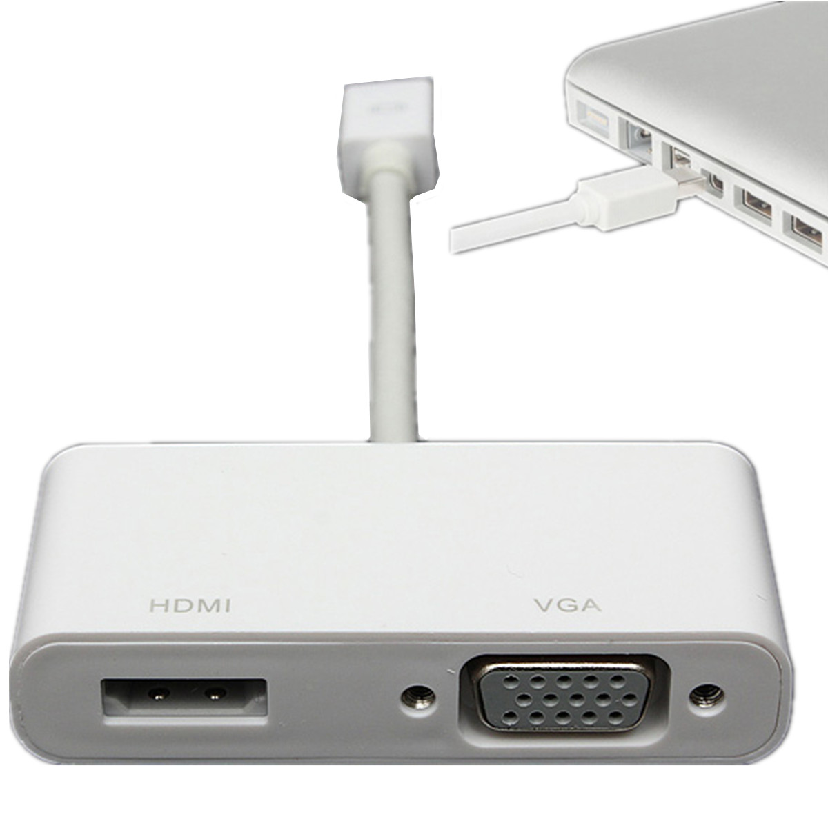 

Mini Display Port DP Thunderbolt to HDMI VGA Adapter Cable