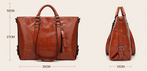 Women Fashion Minimalist Handbag Leisure Business Shoulder Bag Tote Bag