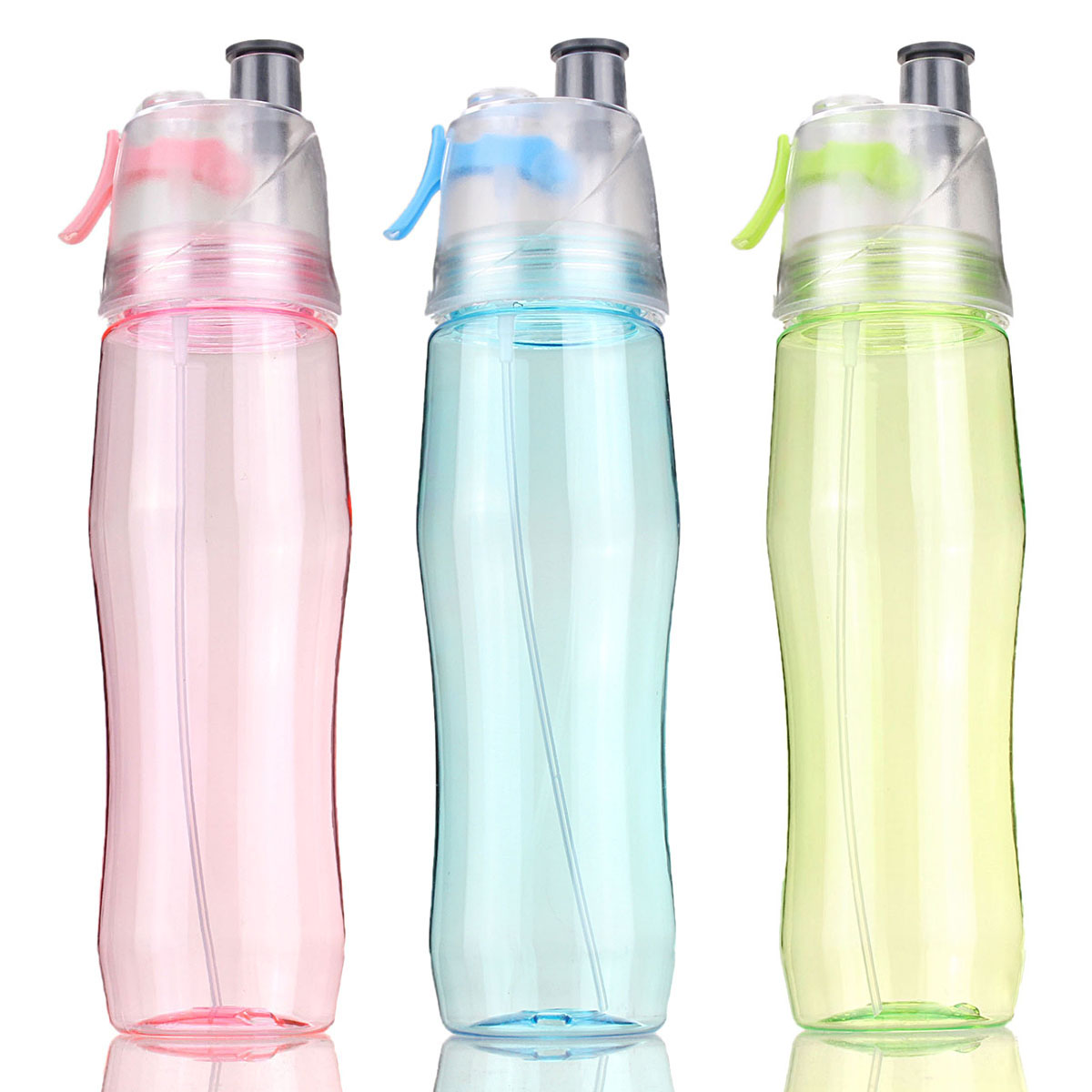 

700ML Spray Water Bottle Kettle Sport Running Drinking Bottle Travel Cup BPA Free