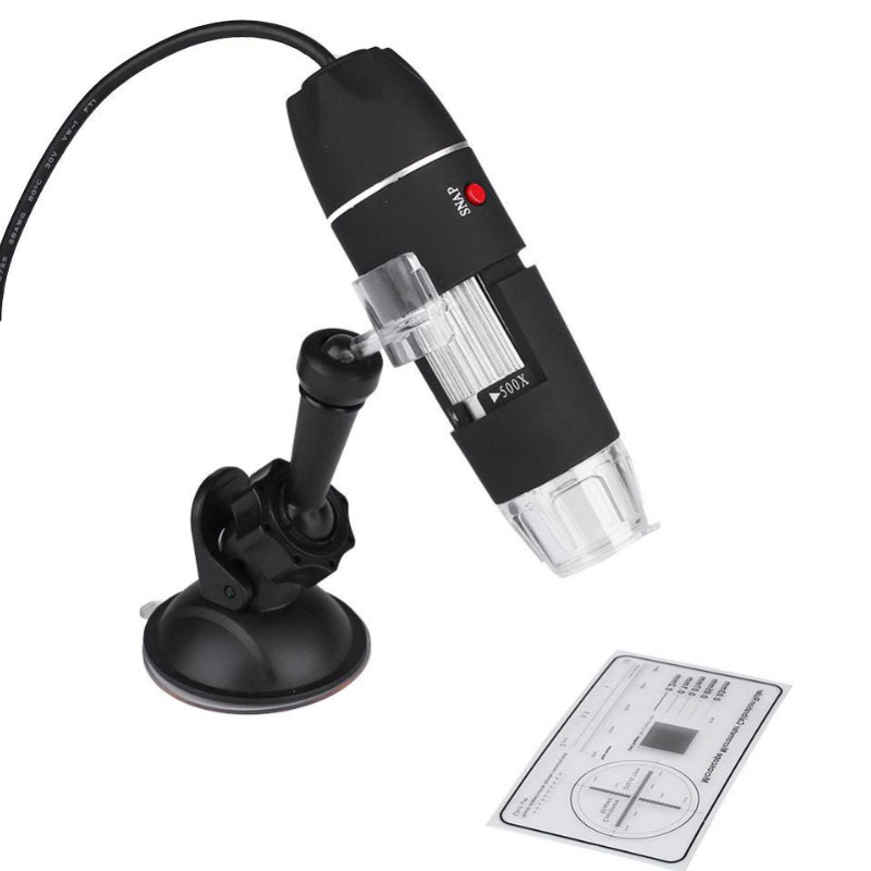 New USB 8LED 500X 2MP Digital Microscope