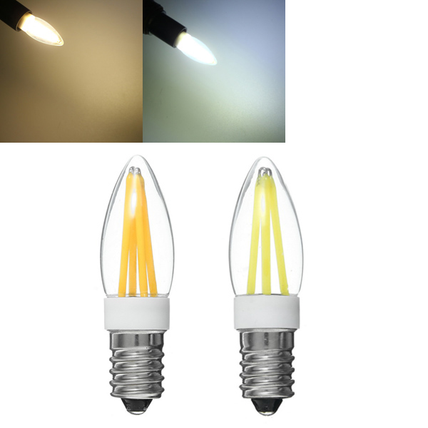 

E14 Dimmable 3W White/Warm White LED Filament Light Bulb Chandelier Indoor Lamp AC220-240V
