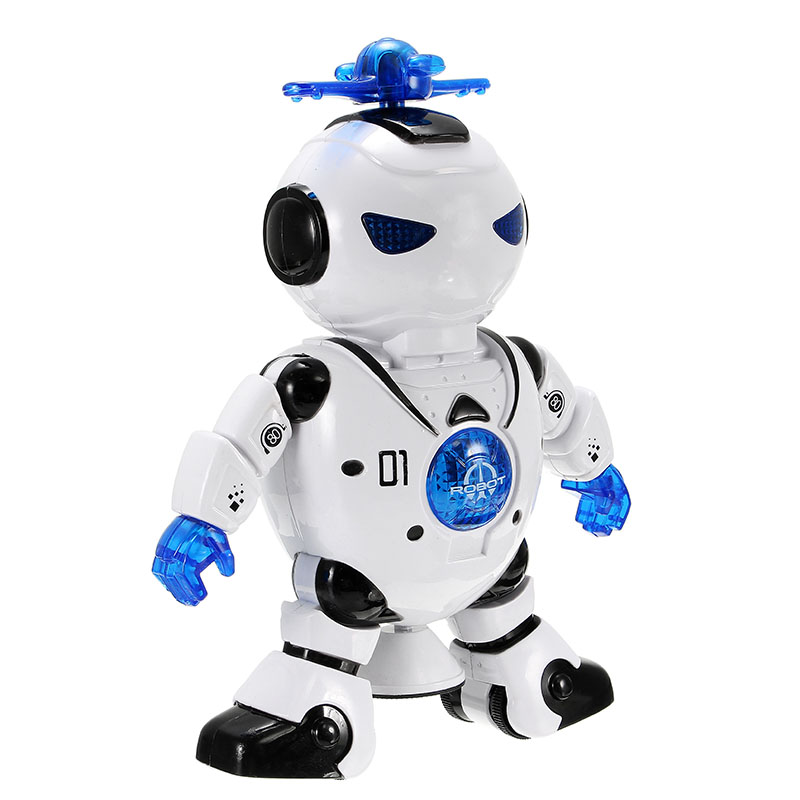 Lezhou Intelligent Dancing Robot with LED Light Music for Kids Toy