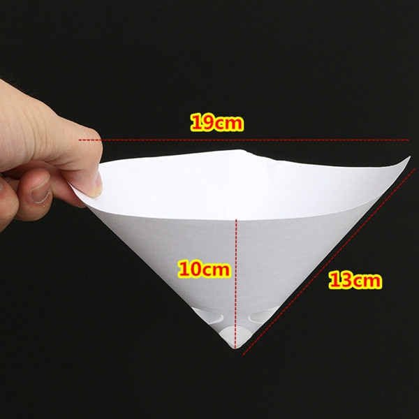 YONGYAO 50Pcs 100 Mesh Paper Paint Strainer Nylon Full Flow Conical Cone Filter Funnel 