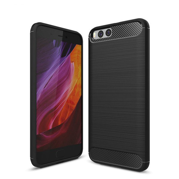 

Carbon Fiber Soft TPU Shockproof Back Case Cover For Xiaomi Mi6 Mi 6