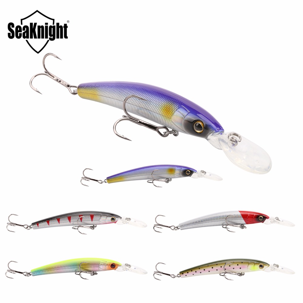 

SeaKnight SK014 1PCS 12g 95mm Minnow Fishing Lures 0-1.8M Slim Minnow Hard Bait Artificial Bait
