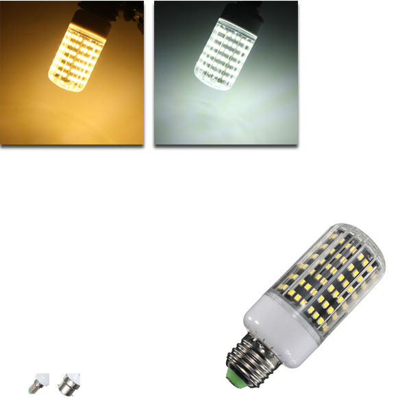 

E27/B22/E14 LED Bulb 13W 1300LM 162 SMD 2835 White/Warm White Corn Light Lamp AC110V