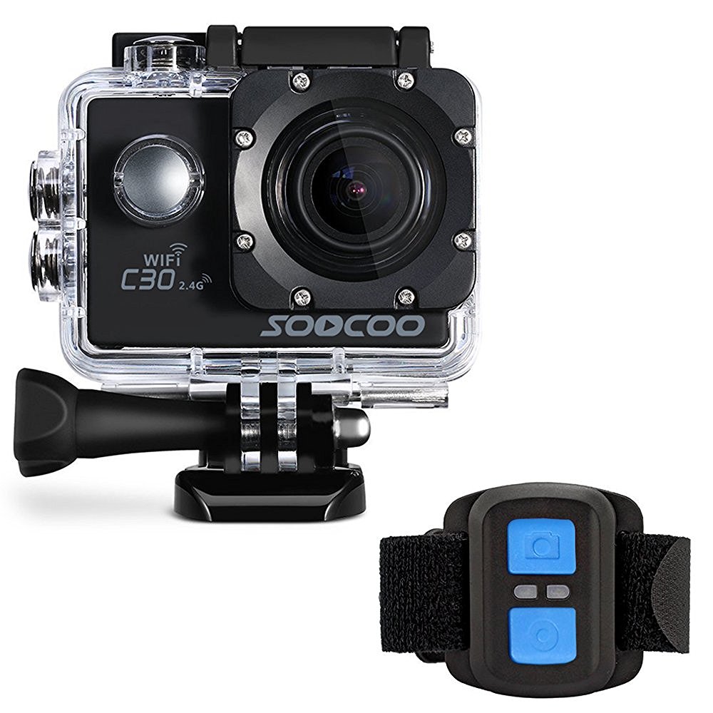 

SOOCOO C30R Sports Action Camera Wifi 4K Gyro 2.0 LCD NTK96660 30M Waterproof Adjustable Angle