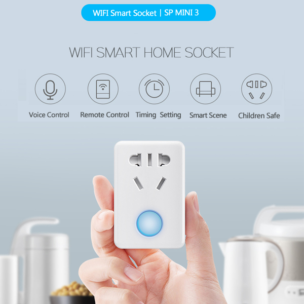 New Upgrade BroadLink SP Mini 3 WiFi Smart Home Socket Switch Plug Timer Wireless Remote Controller 3