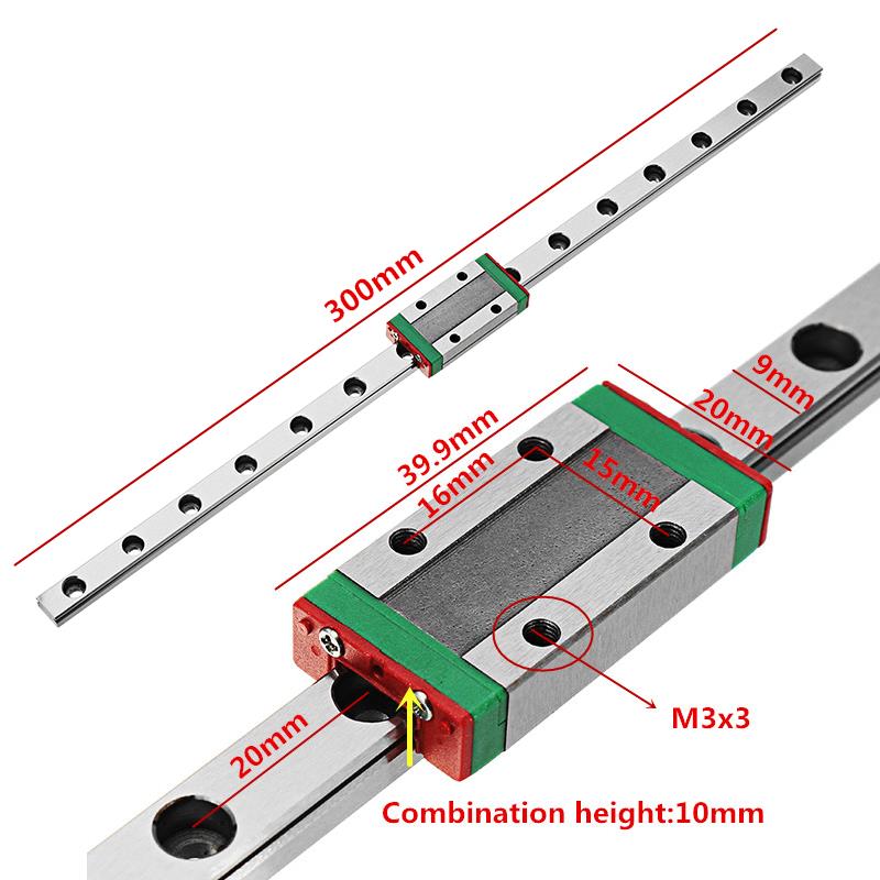 Machifit MGN9H Linear Rail Block for MGN9 Linear Rail Guide CNC Tool