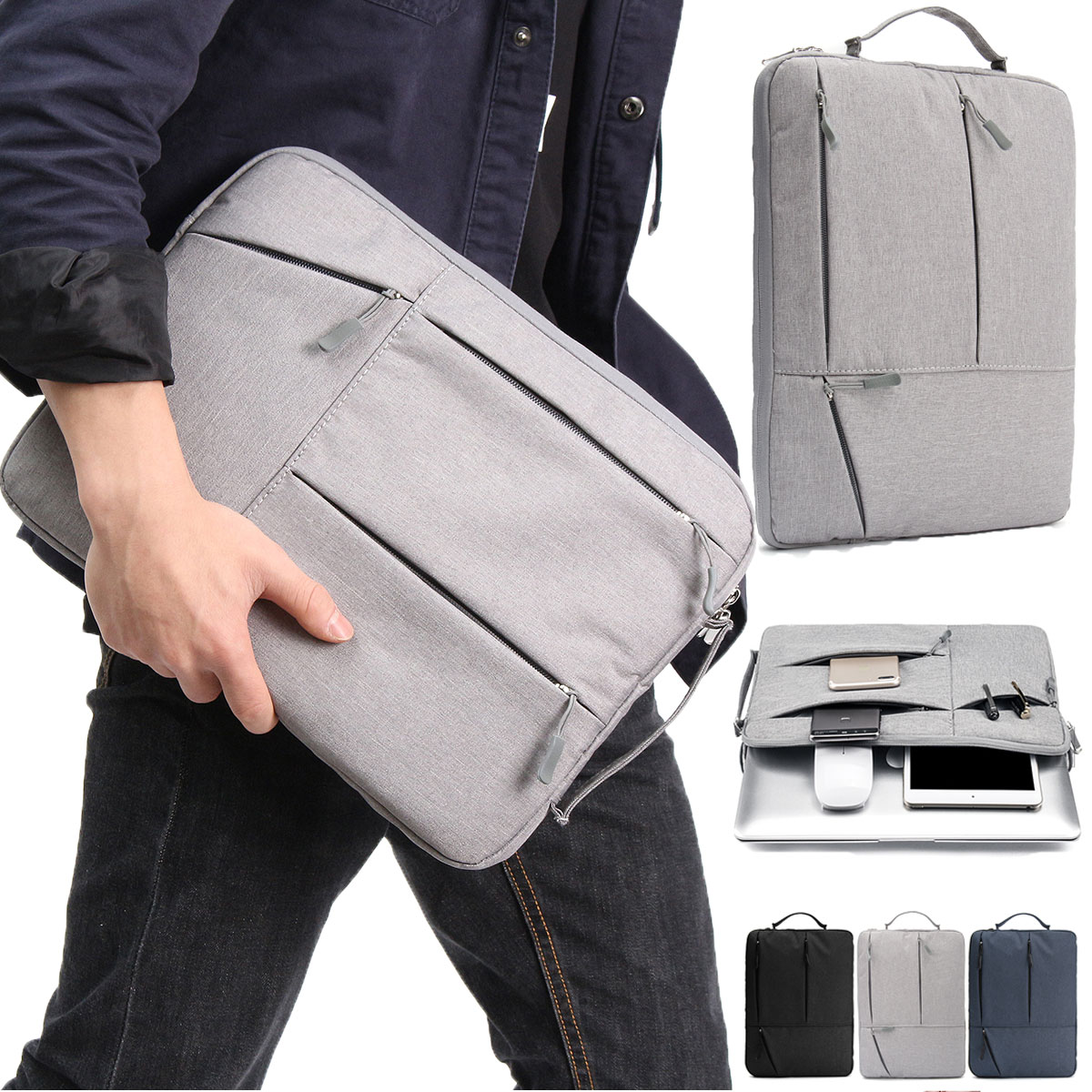 

13 Inch Portable Laptop Sleeve Oxford Bag Protective Case Notebook Backpack