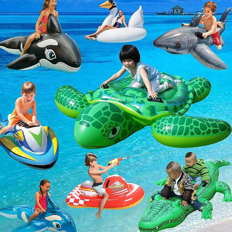 Kinder Schwimmring Aufblasbare Schildkröte Cartoon Float Sitz Boot Baby Wasser Spielzeug