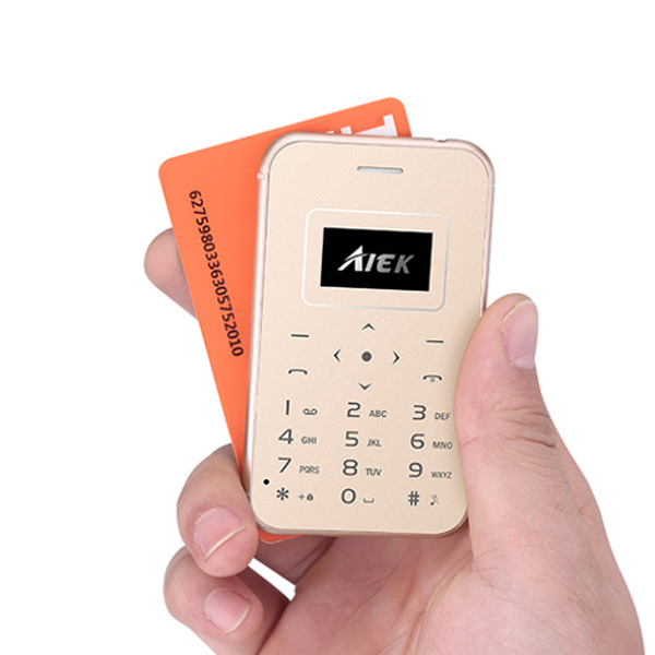 AIEK X8 0.96 Inch 320mAh 4.8mm Pocket Mini Card Mobile Phone