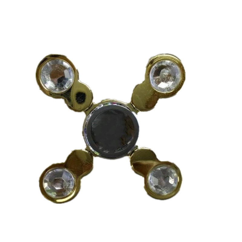 

Four Leaves Crystal Diamond Rotating Fidget Hand Spinner ADHD Autism Reduce Stress Toys