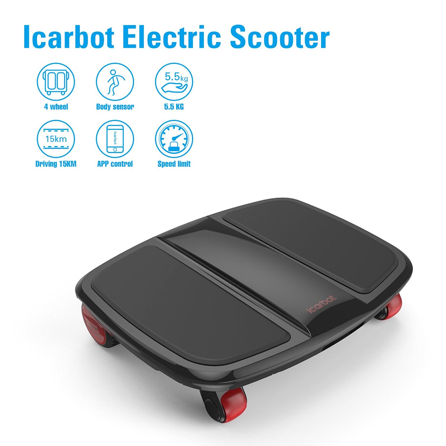 4 Wheels Self Balance Electric Hoverboard iCarbot Mini Smart Body Sensing Sctooter With APP