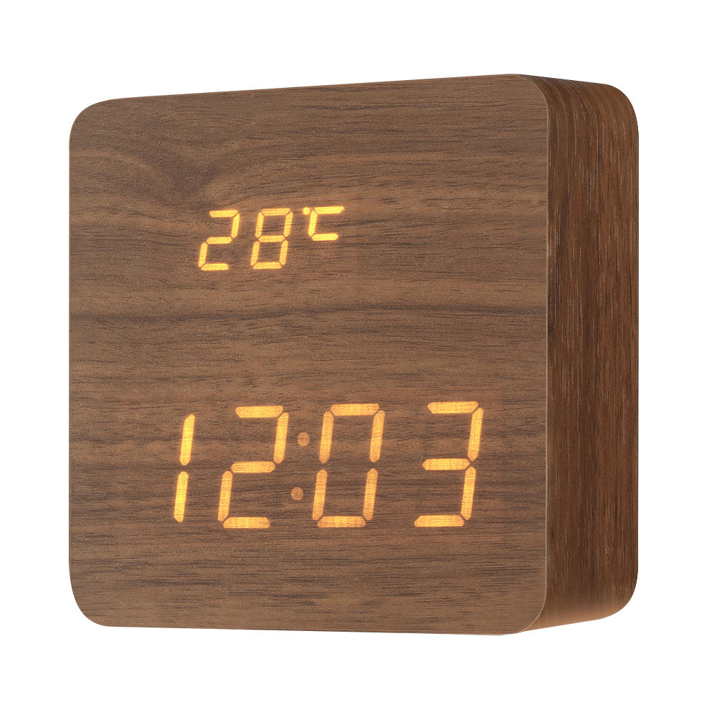 Digoo DG-AC1 Wooden LED Digital Alarm Clock 