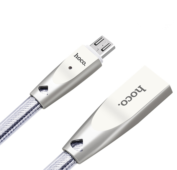 

HOCO U9 2.4A Zinc Alloy Jelly Knitted Micro USB Charging Data Cable 1.2m For Samsung S7 Redmi Note4