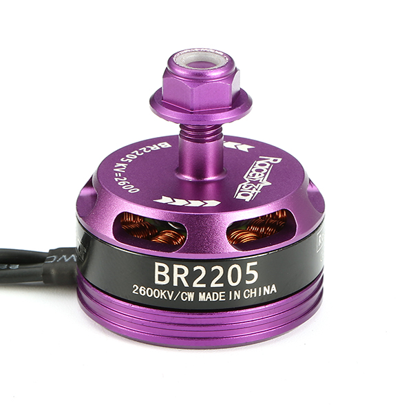 

Racerstar Racing Edition 2205 BR2205 2600KV 2-4S Brushless Motor CW/CCW Purple For QAV250 ZMR250 260