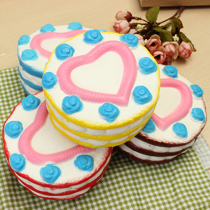 

Jumbo Squishy Love Cake 12cm Slow Rising Collection Gift Decor Toy