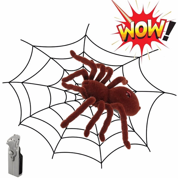 Cute Sunlight 11 2CH Realistic RC Spider Remote Control Scary Toy Prank Gift Model Halloween Prop" - Photo: 2