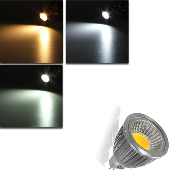 

MR16 5W 500-550LM Dimmable COB LED Spot Lamp Light Bulbs DC/AC 12V