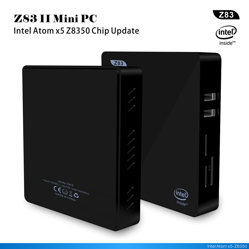 Image result for Z83II Mini PC 2GB DDR3 RAM 32G Intel Atom x5-Z8300 Processor Windows 10 bluetooth 4.0 USB 3.0 Wifi