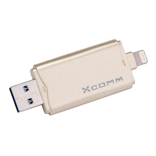 

Xcomm XU-209 32G 64G USB 3.0 Flash Drive U Disk for iPhone 6S/6S Plus/6/6P with MFI Certification