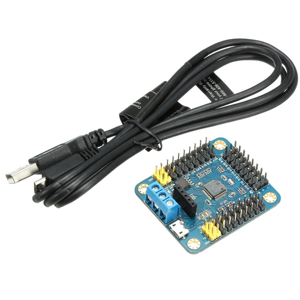 Micro USB 16 Channel Robot Servo Control Board Servo Motor Controller Support PS2