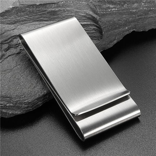 

Stainless Steel Three Hold Silver Slim Money Clip Wallet